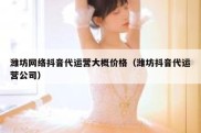 潍坊网络抖音代运营大概价格（潍坊抖音代运营公司）