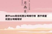 西宁sem竞价托管公司排行榜  西宁房屋托管公司哪家好