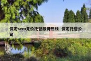 保定sem竞价托管服务热线  保定托管公司