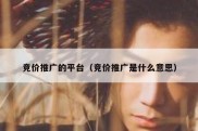 竞价推广的平台（竞价推广是什么意思）