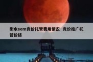 衡水sem竞价托管费用情况  竞价推广托管价格