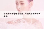 深圳竞价托管哪家专业  深圳竞价需要什么条件