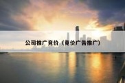 公司推广竞价（竞价广告推广）