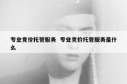 专业竞价托管服务  专业竞价托管服务是什么