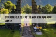宁波关键词竞价公司  宁波其它区高端关键词优化