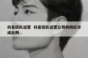 抖音团队运营  抖音团队运营公司和网红分成比例