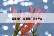 音乐推广  音乐推广接单平台