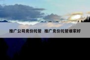 推广公司竞价托管  推广竞价托管谁家好
