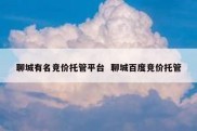 聊城有名竞价托管平台  聊城百度竞价托管