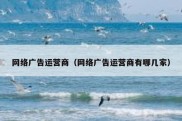 网络广告运营商（网络广告运营商有哪几家）