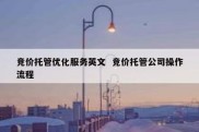 竞价托管优化服务英文  竞价托管公司操作流程