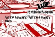 竞价营销去凯越托管  竞价营销去凯越托管可以吗