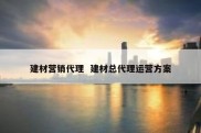 建材营销代理  建材总代理运营方案
