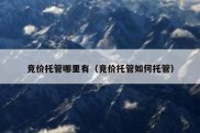 竞价托管哪里有（竞价托管如何托管）