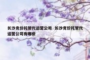 长沙竞价托管代运营公司  长沙竞价托管代运营公司有哪些