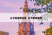 公子短视频运营  公子剧情视频