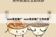 sem竞价推广  sem竞价推广工作内容