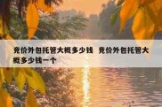 竞价外包托管大概多少钱  竞价外包托管大概多少钱一个