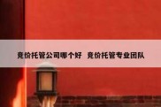 竞价托管公司哪个好  竞价托管专业团队