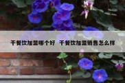 干餐饮加盟哪个好  干餐饮加盟销售怎么样
