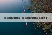 代运营网站公司  代运营网站公司名称大全