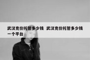 武汉竞价托管多少钱  武汉竞价托管多少钱一个平台
