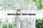 视频号单品投流  视频号流量投放