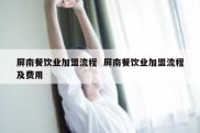 屏南餐饮业加盟流程  屏南餐饮业加盟流程及费用