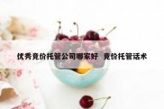 优秀竞价托管公司哪家好  竞价托管话术