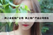 网上企业推广公司  网上推广产品公司排名