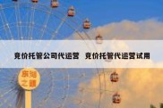 竞价托管公司代运营  竞价托管代运营试用