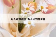 万人计划涨粉  万人计划含金量
