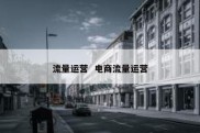 流量运营  电商流量运营