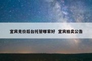 宜宾竞价后台托管哪家好  宜宾拍卖公告