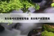 竞价账号托管哪家专业  竞价账户托管费用