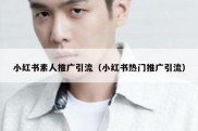 小红书素人推广引流（小红书热门推广引流）