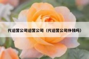代运营公司运营公司（代运营公司挣钱吗）