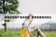 贵阳百度账户竞价托管  贵州百度竞价优化优势