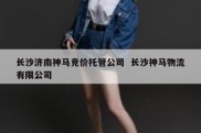 长沙济南神马竞价托管公司  长沙神马物流有限公司