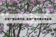 北京广告公司代办  北京广告代理公司名录