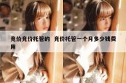 竞价竞价托管的  竞价托管一个月多少钱费用