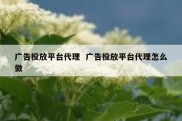 广告投放平台代理  广告投放平台代理怎么做