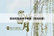 竞价托管选伊夕网络（竞价托管）