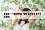 安徽竞价托管供应商  安徽竞价托管供应商有哪些