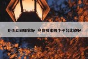 竞价公司哪家好  竞价搜索哪个平台比较好