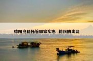 德阳竞价托管哪家实惠  德阳拍卖网