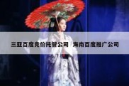 三亚百度竞价托管公司  海南百度推广公司