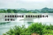 长治百度竞价托管  百度竞价托管首荐1号总管 放心
