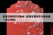 巨量引擎和字节跳动（巨量引擎和字节跳动是一家公司吗）