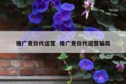 推广竞价代运营  推广竞价代运营骗局